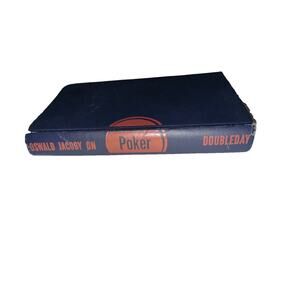 1957 Oswald Jacoby On Poker Hardcover Gambling Book No DJ Good